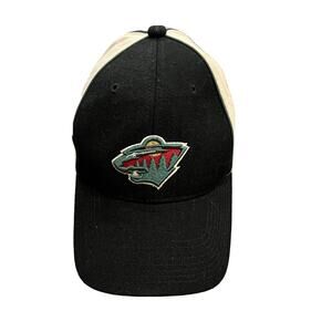 Vintage Nike Team NHL Minnesota Wild Adjustable Strapback Hat Baseball Cap Wool